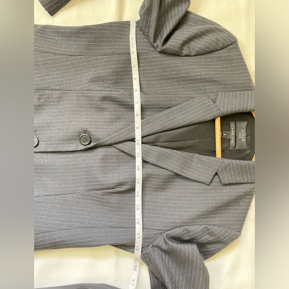 J.Crew 1035 Supper 120s Pinstriped Blazer in Gray - Picture 6 of 16